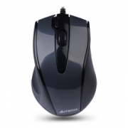 双飞燕（A4TECH）N-500FS 静音 有线鼠标 高亮铁灰