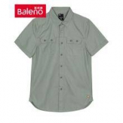 Baleno 班尼路 28804019 男士双口袋短袖衬衫