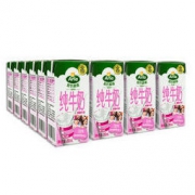 爱氏晨曦 进口脱脂纯牛奶 200ml*24 整箱德国原装 早餐爱氏小粉奶 *2件