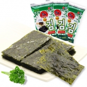 韩国进口、低盐即食：九日 即食原味烤海苔脆片 2gx24袋