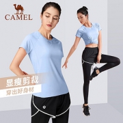 骆驼运动服套装女夏季薄