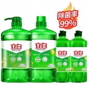 20日20点：立白 天然茶籽除菌去油洗洁精1.45kg*2+500g*2