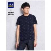 HLA 海澜之家 HNTCJ2E061A 丝光棉短袖