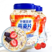 嘉谷 无添加蔗糖什锦五谷燕麦片 1kg*2罐