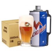 京东PLUS会员：MICRO-BEAR麦考熊 精酿小麦白啤原浆啤酒 2L/桶*6件