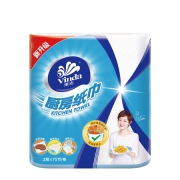 维达 厨房用纸 水滴花纹 75节*2卷 *5件