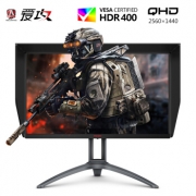 2K、165Hz、1ms响应、HDR400：AOC 爱攻3  27英寸AG273QXS