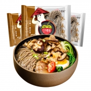 三个樱桃荞麦面   速食低脂生鲜日式拉面0脂肪主食粗粮挂面整箱面条