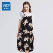 Jeanswest 真维斯 JW-92-242502 女士T恤吊带裙两件套