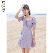 LRUD 4AG6006 女士法式碎花连衣裙