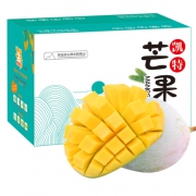 百觅 攀枝花凯特芒果 特级大果 净重8.5-9斤 特级大果 精装礼盒装