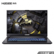 Hasee 神舟 战神 G7-CU7NA 17.3寸 游戏本（i7-10750H、8G、512G、GTX1660Ti、144Hz）
