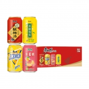 88VIP：康师傅 冰红茶/酸梅汤/梨汁/桃汁 混合口味 罐装饮料 310mL*24 *2件