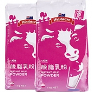 全脱脂可当蛋白粉！1kgx2袋 ALDI 奥乐齐 澳洲进口 脱脂乳粉
