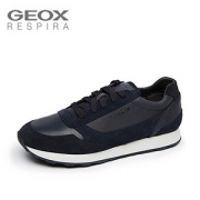 19日0点： GEOX 健乐士 U845VA022ME 男士绒面透气跑步鞋