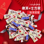 Dove 德芙+士力架 巧克力混合散装 共550g