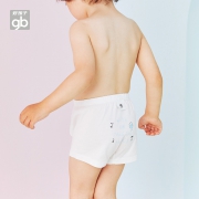 4.9分，A类标准，高支精梳纯棉：3条 Goodbaby 儿童 三角平角内裤
