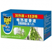 雷达 电热蚊香液 艾草香 无线加热器 112晚 *3件