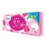 kotex 高洁丝 极薄棉柔迷你护翼卫生巾 190mm 18片 *21件