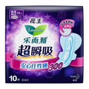 Laurier 乐而雅 超瞬吸 纤巧夜用 护翼型卫生巾 30cm*10片 *2件