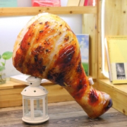 苏弟 仿真烤鸡腿抱枕 15cm