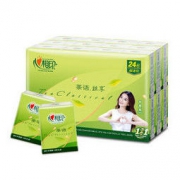 心相印 茶语丝享系列 超迷你手帕纸 4层6片24包 *16件