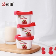 杭州老品牌，90gx12杯 祐康 斯诺雪山冰淇淋红树莓口味