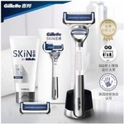 Gillette 吉列 云感小云刀组合装（1刀架2刀头+磁力底座+80g洗面奶洁面乳）
