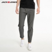 31日0点：JACKJONES 杰克琼斯 219114563 纯棉格纹休闲裤