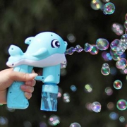 海阳之星 儿童电动海豚泡泡机 送2瓶泡泡液+5包泡泡精+3节5号电池