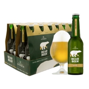 PLUS会员：豪铂熊（BearBeer）拉格啤酒330ml*24瓶