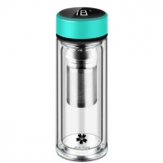 AKAW 爱家屋 智能测温玻璃杯300ml 58元包邮（需用券）