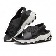28日0点： SKECHERS 斯凯奇 D'lites 66666208 女士编织熊猫凉鞋