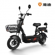 17日0点：雅迪（yadea）轻电动摩托车电动车新款轻途成人助力车20AH代步车电瓶车 60V20AH(新油光黑)