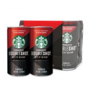 starbucks/星巴克Doubleshot星倍醇经典浓郁228ml*6浓咖啡饮料 *2件