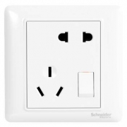 29日0点： Schneider Electric 施耐德 睿意 带开关五孔插座 10只装