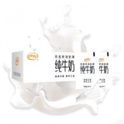 yili伊利 透明小白袋 新鲜纯牛奶 180g*16袋 *7件