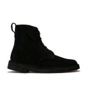 Clarks 其乐 女鞋沙漠靴牛皮系带短靴