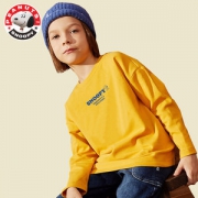 PEANUTS 史努比 儿童100%纯棉长袖打底衫 110-170cm