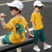 童装男童夏季套装2020中大童夏装儿童短袖小孩帅气运动男孩潮衣服