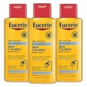 中亚Prime会员： Eucerin 优色林 保湿止痒微酸性沐浴油250ml*3瓶