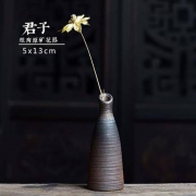 TAOMI 陶迷 无釉花器·君子 陶瓷花瓶 5*13cm