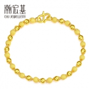 CHJ JEWELLERY 潮宏基 金碧 黄金手链 约6.3g