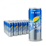 限地区、PLUS会员：Sprite雪碧 无糖零卡碳酸饮料 330ml*24罐 *3件