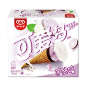 PLUS会员：和路雪 可爱多甜筒 香芋牛奶口味 76g*6支 *5件