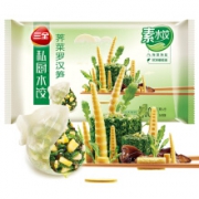 三全 私厨素水饺 荠菜罗汉笋口味 600g *3件+赠送老干妈 香辣菜60g*3件