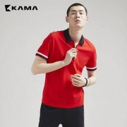 KAMA 卡玛 2218527 男士棉质polo衫
