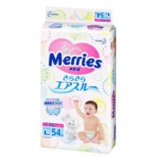 花王 Merries妙而舒 婴儿纸尿裤 L54片 *4件