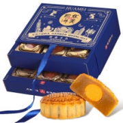京东PLUS会员： 华美 维港月色 中秋月饼礼盒 720g
