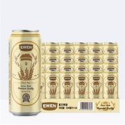 PLUS会员：意文（EWEN）西班牙原装进口麦芽啤酒 500ml*24听 *3件